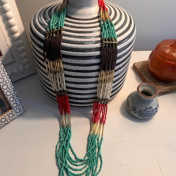 Handmade Jewelry - Beautiful Multicolor Beaded Necklace